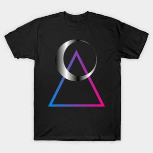 Neon moon triangle T-Shirt